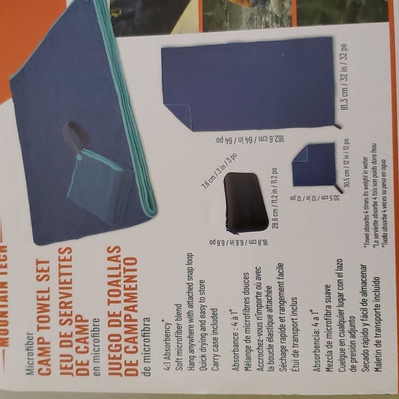 Cascade Mountain Tech Microfiber Towel Set - Picture 7 of 8